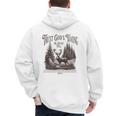 Christian Jesus Bible Verse Deer Elk Buck Hunting Dad Hunter Men's Hoodie Back Print