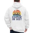 Comin In Hot Pontoon Boat Boating Lake For Dad Small Men's Hoodie Back Print
