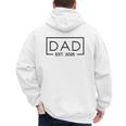 Dad 2025 Father 2025 Dad Since 2025 Dad Est 2025 Men's Hoodie Back Print