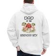 Dad Of The Birthday For Boy Barnyard Farm Animals Party Men's Hoodie Back Print
