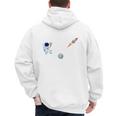 Dad Of The Birthday Boy Space Astronaut Birthday Family Men's Hoodie Back Print