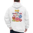 Dad Of The Birthday Girl Candyland Colorful Lollipop Party Men's Hoodie Back Print