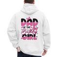 Dad Of The Birthday Girl Pink Family Birthday Girls Party Men's Hoodie Back Print