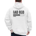 Dad BOD Loading 2024 Dad Fathers Day Baby Announcement Men's Hoodie Back Print