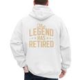 Dad Grandpa Retirement The Legend Has Retired 2026 Men Men's Hoodie Back Print Dad Grandpa Retirement The Legend Has Retired 2026 Men Men's Hoodie Back Print