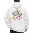 Dad Of The Little Wildflower Birthday Party Baby Shower Men's Hoodie Back Print