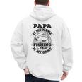 Dad Is My Name Fishing Is My Game Loves Fishing Men's Hoodie Back Print