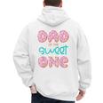Dad Sweet One 1st First Birthday Matching Family Donut Men's Hoodie Back Print