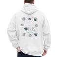 Daddy Houston We Have One Year Old Space Theme 1st Birthday Men's Hoodie Back Print