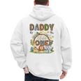 Daddy Of The Wild One 1St Birthday Boy Safari Jungle Men's Hoodie Back Print