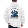 Dads Are Like Dragons Legendary Protective Fatherhood Men's Hoodie Back Print