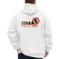 Disc Golf I'd Hit That Frisbee Golfer Retro Men Dad Men's Hoodie Back Print