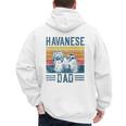 Dog Havanese Dad Vintage Havanese Dad Men's Hoodie Back Print Dog Havanese Dad Vintage Havanese Dad Men's Hoodie Back Print