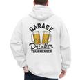 Garage Drinker Team Member Day Drinking Dad Beer Garage Men's Hoodie Back Print