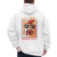 Guess What Chicken Butt DadSiblingsFriends Humor Small Men's Hoodie Back Print