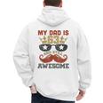 Happy His Birthday My Dad Is 63 Years Old And Still Awesome Men's Hoodie Back Print