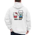 Hello Kitty Best Dad Fathers Day Small Men's Hoodie Back Print Hello Kitty Best Dad Fathers Day Small Men's Hoodie Back Print