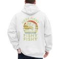 Here-Fishy Fishing Boy Large Mouth Bass Dad Men's Hoodie Back Print