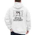 Husky Dog Pajama Husky Official Sleepshirt Mom Dad Kid Men's Hoodie Back Print