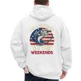 I'm Hooker On The Weekends Dirty Bass Dad Fishing Men's Hoodie Back Print