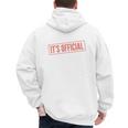 It's Official I'm The Favorite Daughter From Dad Mom Men's Hoodie Back Print