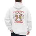 IVF Mom Dad Embryo Transfer Day It's A Day For A Miracle Men's Hoodie Back Print