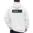 Just A Regular Dad Trying Not To Raise Liberals On Back Men's Hoodie Back Print