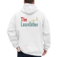 Lawn Mowing Lawnfather Dad Lawn Mower Gardening Men's Hoodie Back Print