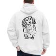 Long Hair Dachshund Lover Doxie Mom Dad Cute Wiener Dog Small Men's Hoodie Back Print