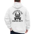 New Dad Prepared For Diaper Duty Men's Hoodie Back Print