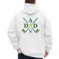 Par Dad Golf Matching Golfing Quote Party Pocket Men's Hoodie Back Print