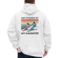 Got Passed By My Daughter Skiing Dad Men's Hoodie Back Print