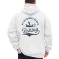 My Retirement Plan Is Fishing Fishermen Dad Grandpa Men's Hoodie Back Print