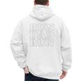 Run Dad Run Marathon Running Spectator Shirt T-Shirt Men's Hoodie Back Print