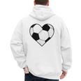 Soccer Ball Heart Idea For Mom Dad Kids T-Shirt Men's Hoodie Back Print Soccer Ball Heart Idea For Mom Dad Kids T-Shirt Men's Hoodie Back Print