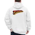 Super Dad Superdad Superhero Dad Men's Hoodie Back Print