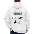 Thankful For My Dad Men's Hoodie Back Print