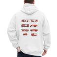 Toddler Boy Types Of FireTruck Firefighter Baby Dad Fireman Men's Hoodie Back Print