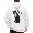 Tuxedo Cat Dad Cat Dad Tuxedo Cat Dad Men's Hoodie Back Print