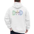 Unicorn Dad First Birthday Girl Family Matching Mama Party Men's Hoodie Back Print