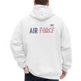 US Flag Proud Air Force Dad Men's Hoodie Back Print