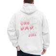 Winter Onederland 1st Birthday Theme Dad Of Birthday Girl Men's Hoodie Back Print