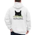Women's Meowjong Cat Mahjong Chinese Game Cat Mom Dad Men's Hoodie Back Print