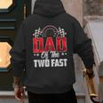 2 Year Old Racing Car Two Fast Birthday 2nd Family Dad Men's Hoodie Back Print