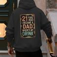 21st Birthday For Dad 21 Year Old Child Son Daughter Men's Hoodie Back Print