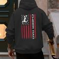 4th Of July US Flag Cheer Dad Shirt For Father's Cheer Men's Hoodie Back Print
