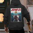 American Bulldog Jowls Burger Bully Dog Mom Dog Dad Men's Hoodie Back Print