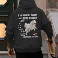 American Eskimo Dog Mom Eskie Dad Art Eskie Lover Quote Men's Hoodie Back Print