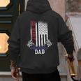 American Flag Go Kart Racing Race Dad Flag Men's Hoodie Back Print