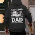 Anime Dad Like A Regular Dad Only Cooler Fathers Day Otaku Men's Hoodie Back Print